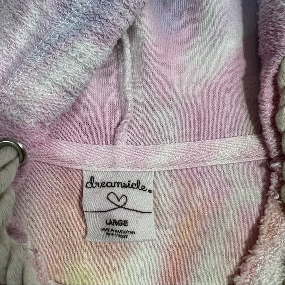 DREAMSICLE soft tie-Dye hooded large sweatshirt - Picture 6 of 15